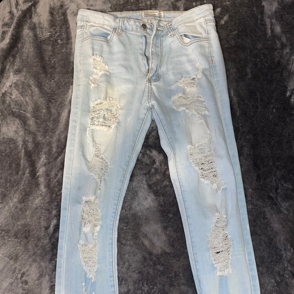 Denim Excessively Ripped Jeans